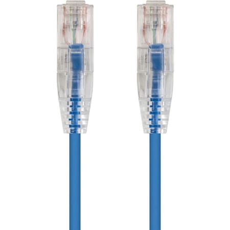 Monoprice Slimrun Cat6 Utp Cable-1Ft Blue 13518